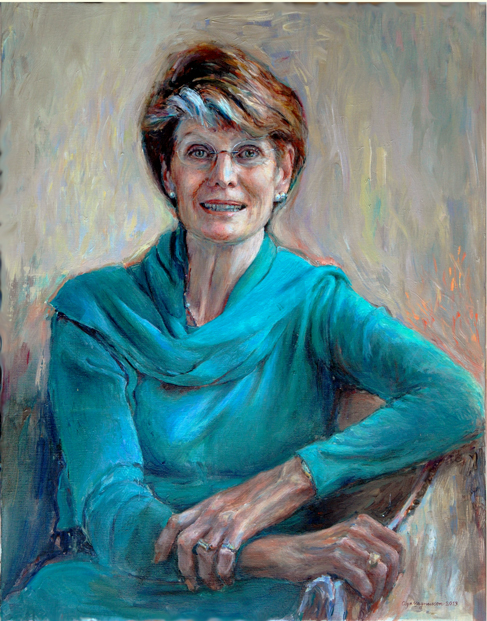 Porträttmålaren Olga  målade Gunilla